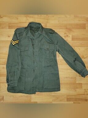 True Vintage Miller & Gabbe 1957 Men's Green Army Military Field Jacket, Medium